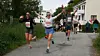 Glad gjeng: f.v: Isabelle Jacqueline Grandahl, Tonje Birkelid og Pawel Dolinski løp halvmaraton under Ålesund Maraton 2024