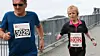 Svein Rune Johannessen og Silje Nilsen under Ålesund Maraton 2024. Svein Rune løp maraton, mens Silje løp halv og kom i mål som tredje beste kvinne.