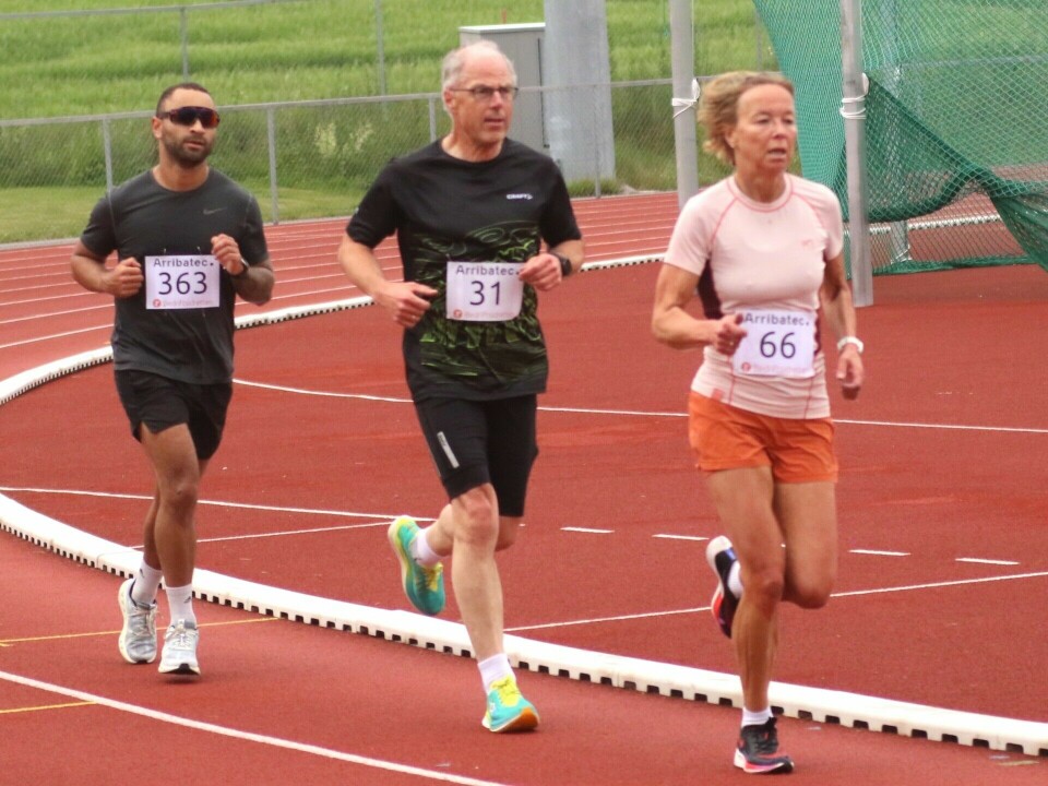 Tettrioen i heat 2 i store deler av løpet. Her er det Bjørg Hagen som drar på Are Jansrud og Yann Søvik som sikret seg heatseieren til slutt på 45:42. (Foto: Christoffer Hvammen)
