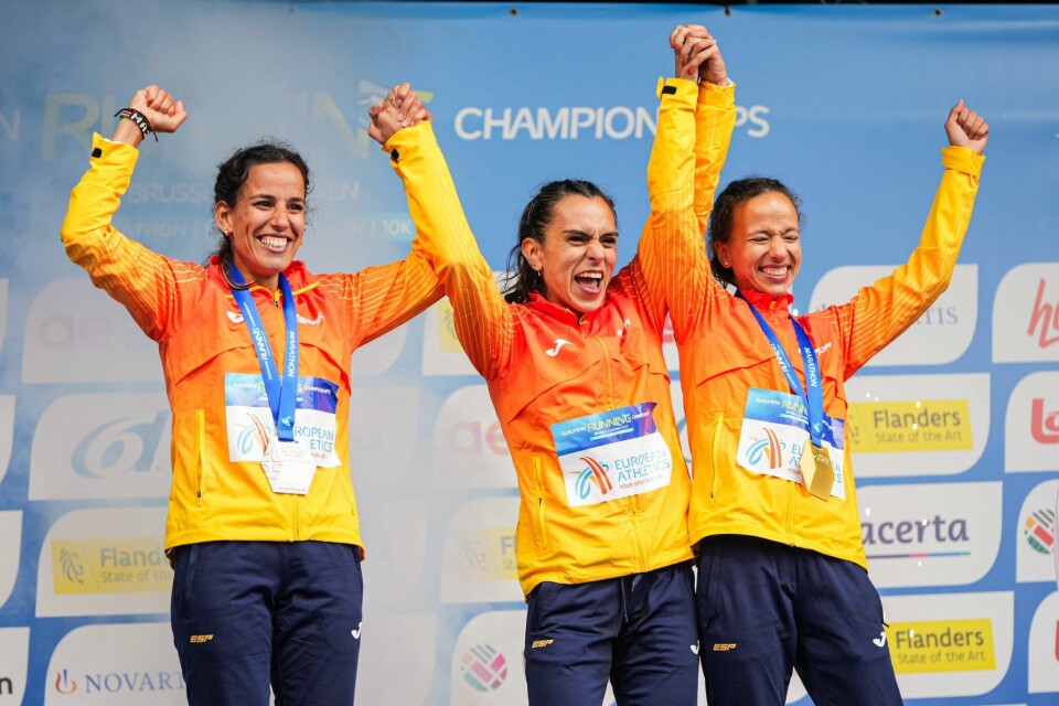 Med 1. , 2, og 7. plass individuelt tok Spania også gullet også for lag. (Foto: European Athletics)