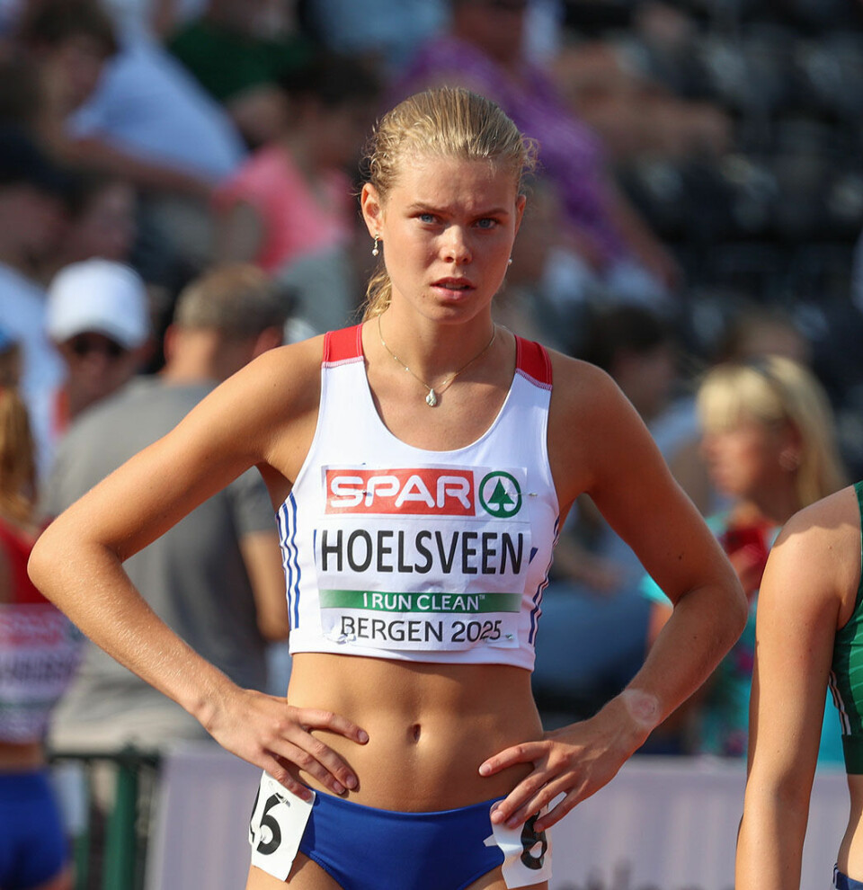 En fokusert Malin Hoelsveen før start. (Foto: Arne Dag Myking)