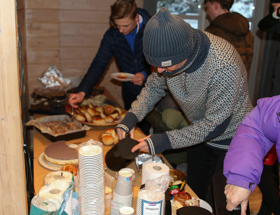 Det var som vanlig en koselig samling i klubbhuset etter løpet.