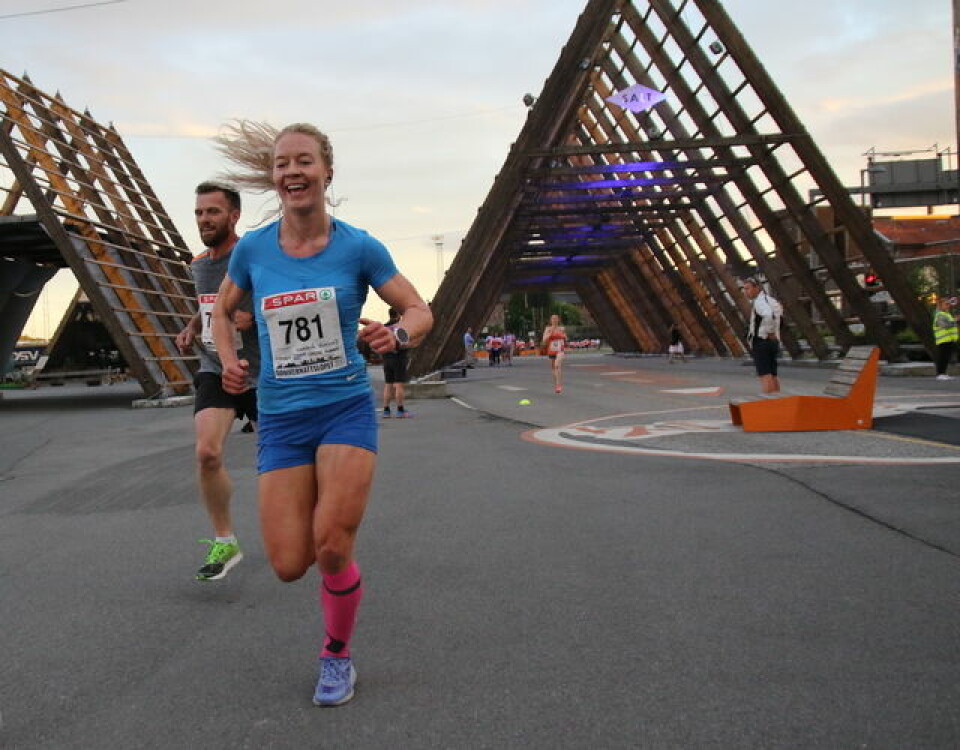 Julie Aspesletten, Lillehammer var raskest av kvinnene i Sommernattsløpet. Foto: Heming Leira Kondis/Heming Leira