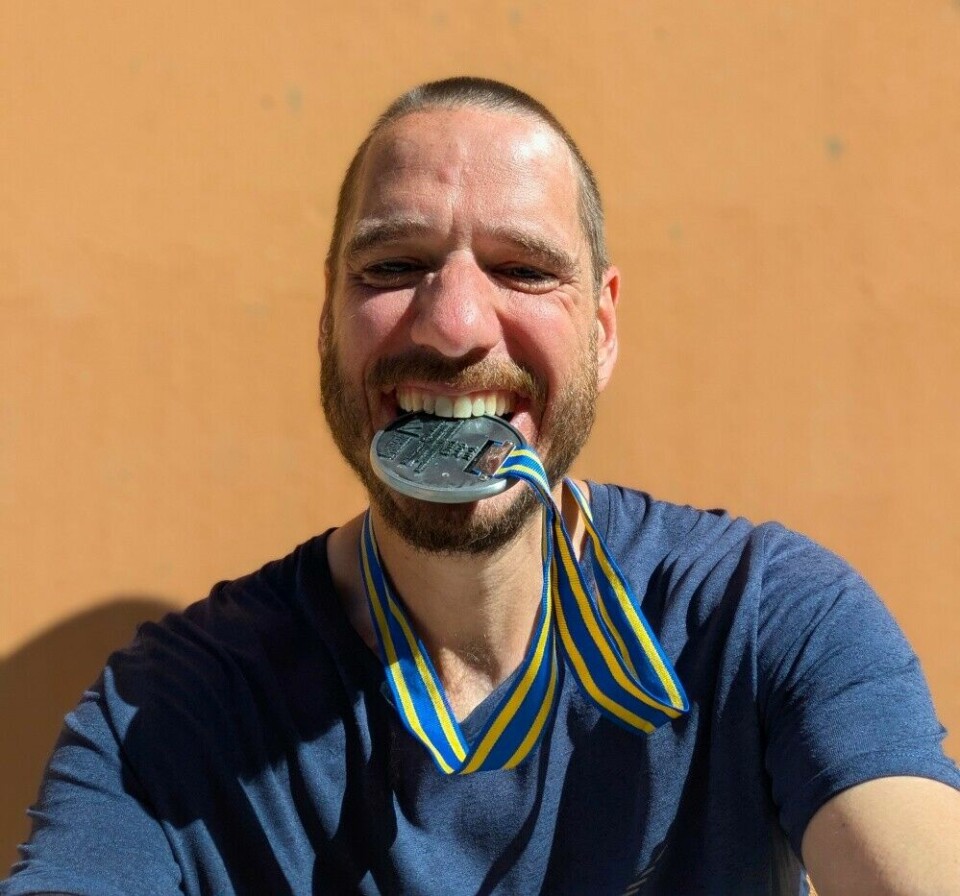 Det smakte med medalje etter at begge mål ble nådd i Stockholm 31. mai. (Foto: pivat)