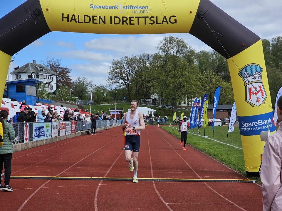 Magnus Erstad klokker inn seg inn på 32:42. (Foto: Bjørn Johannessen)