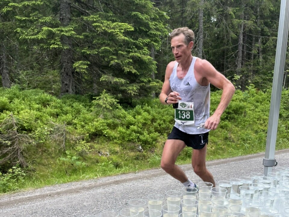 Andeas Myhre Sjurseth med solid løyperekord i Nordmarka Skogsmaraton