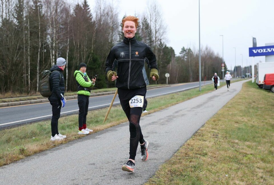 Nicolai Simensen i Jessheim Vintermaraton 2021
