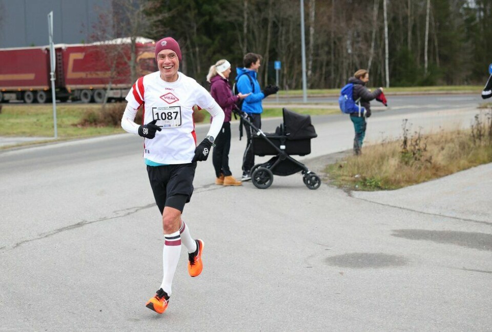 Tim Bennett under Jessheim Vintermaraton 2021