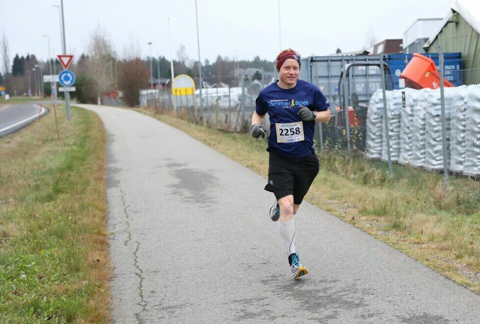 Kim Bertheussen i Jessheim Vintermaraton 2021