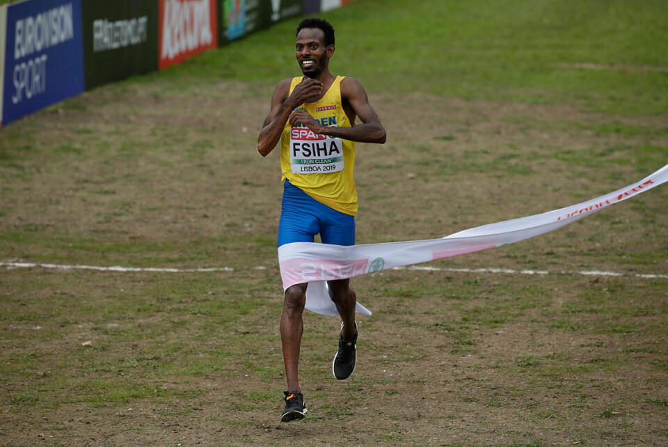 Svensk vinner: Robel Fsiha vant EM-tittelen i Lisboa. Hvordan hadde det gått om Jakob Ingebrigtsen hadde fått stille i seniorklassen. (Foto: Per Inge Østmoen) Svensk vinner: Robel Fsiha vant EM-tittelen i Lisboa. Hvordan hadde det gått om Jakob Ingebrigtsen hadde fått stille i seniorklassen. (Foto: Per Inge Østmoen)