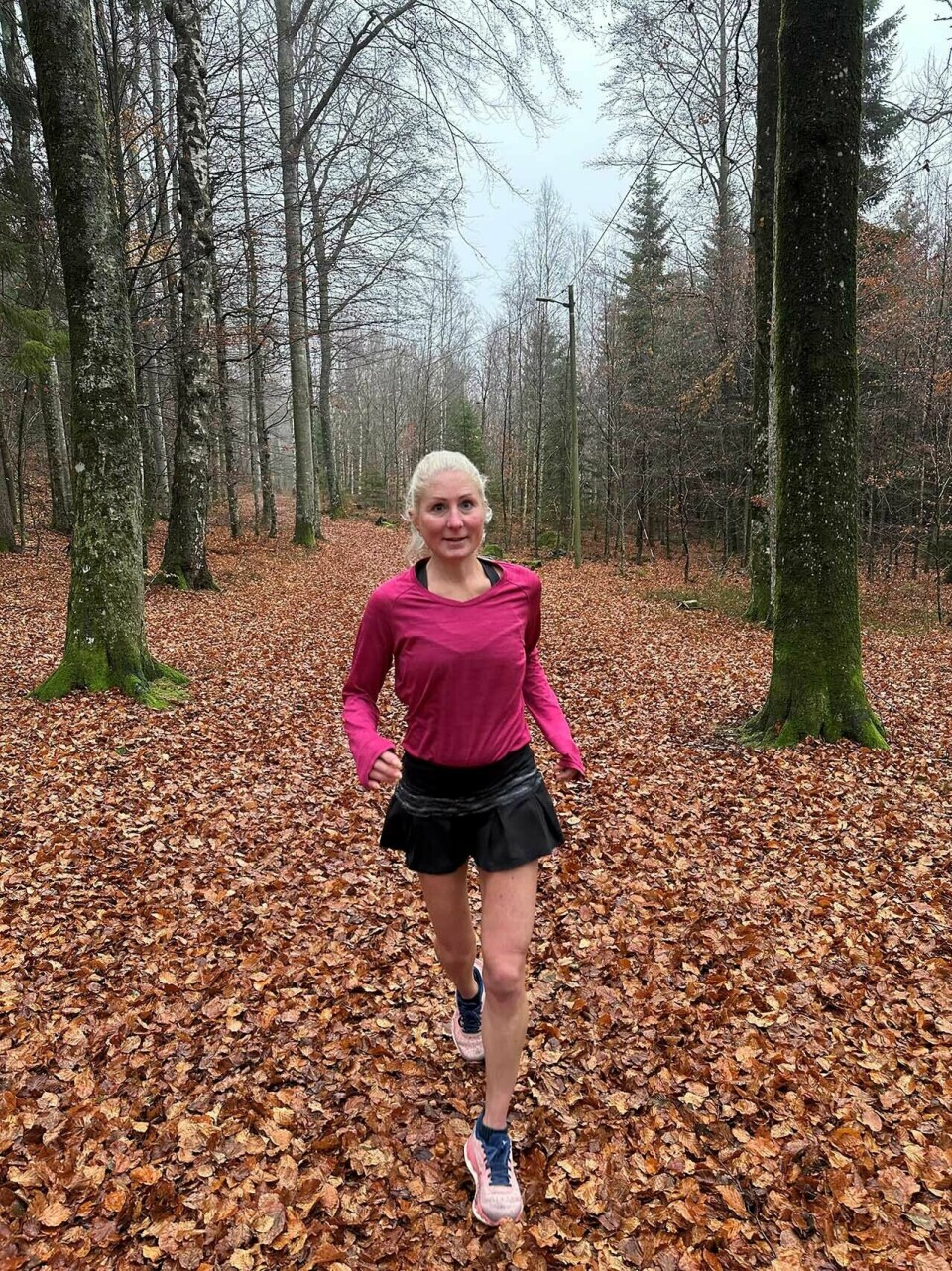 Nina løper 30-40 km utendørs, uansett vær, hver dag, 365 dager i året