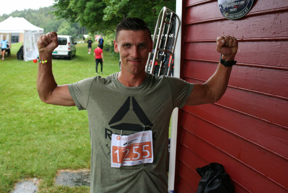 Joachim Stubstad (32) Vinneren av kort løype på 3.4 km. (Foto: Sverre Larsen)