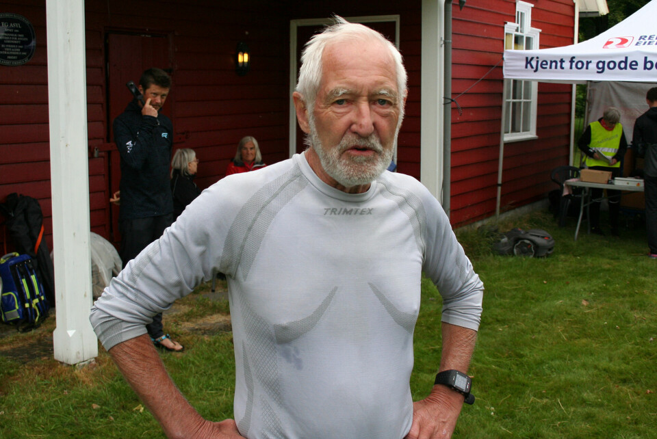 Deltaker Tore Berntsen (78). (Foto: Sverre Larsen)
