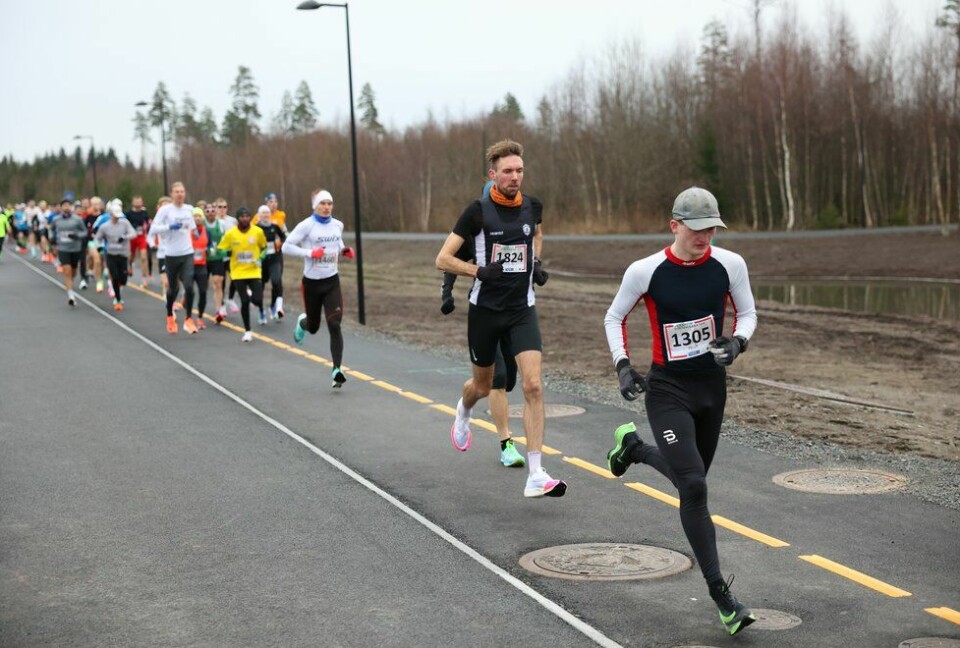 1824 Magnus Salberg og 1305 Knut Borkholm i Jessheim Vintermaraton 2021
