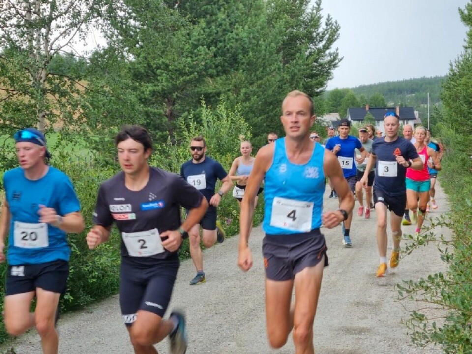 De tre første i mål var også først ut fra start (fra v.) Martin Øyen Tøraasen, Casper Kvam Grindhagen og Jostein Rogstad. (Foto: arrangøren)