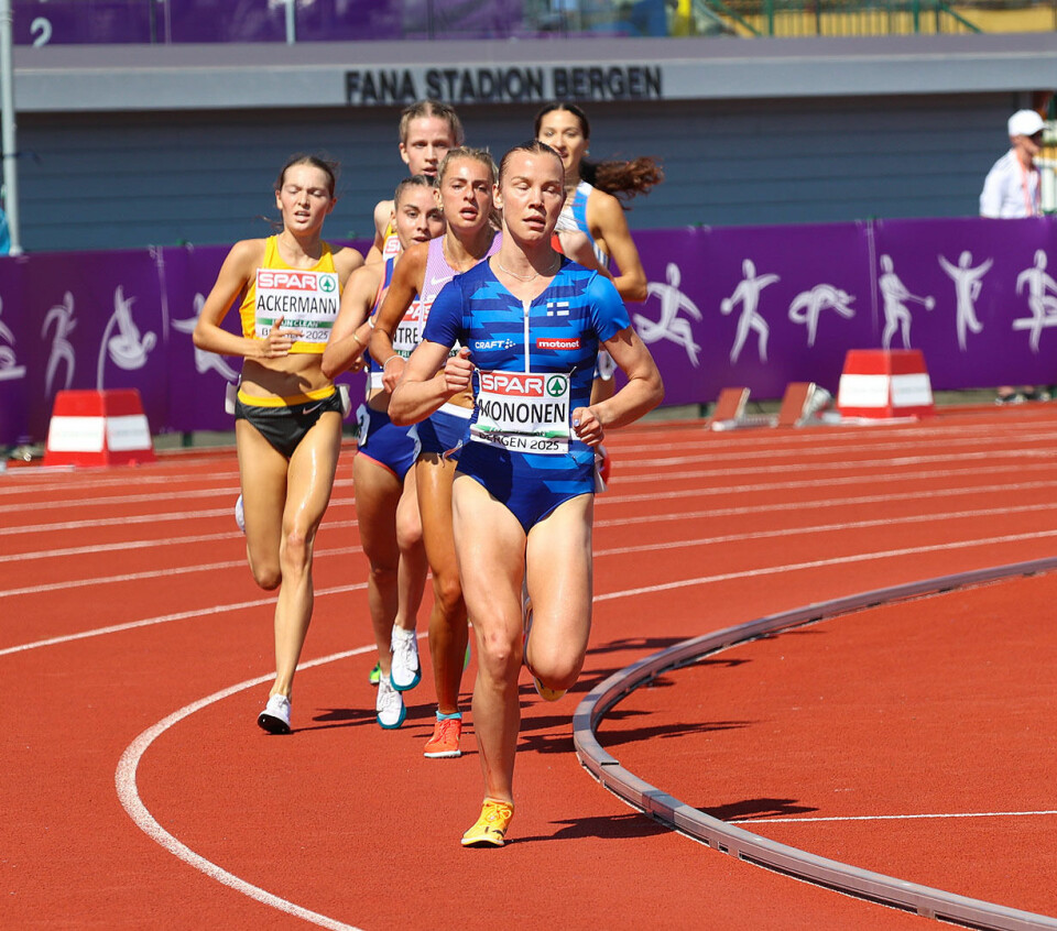 Illona Mononen i føringen. (Foto: Arne Dag Myking)