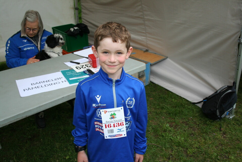 Rolf Gunnar Reinertsen (6)- deltaker i barneløpet.(Foto: Sverre Larsen)