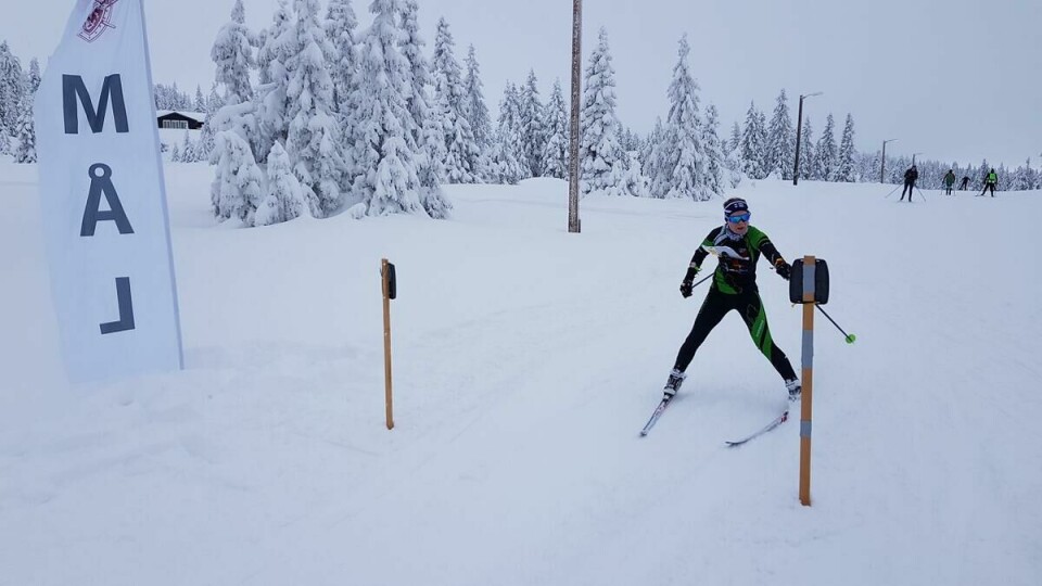 Dagens vinner Evine Westli Andersen L¢ten OL målstempler