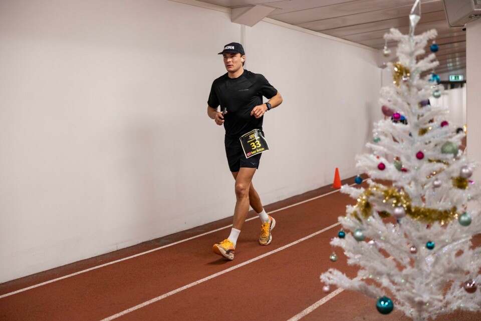 Iver Anton Kronstad har nok fokus på andre ting enn julepynten og avanserte på lista til 4. mann halvveis. (Foto: Samuel Hafsahl)