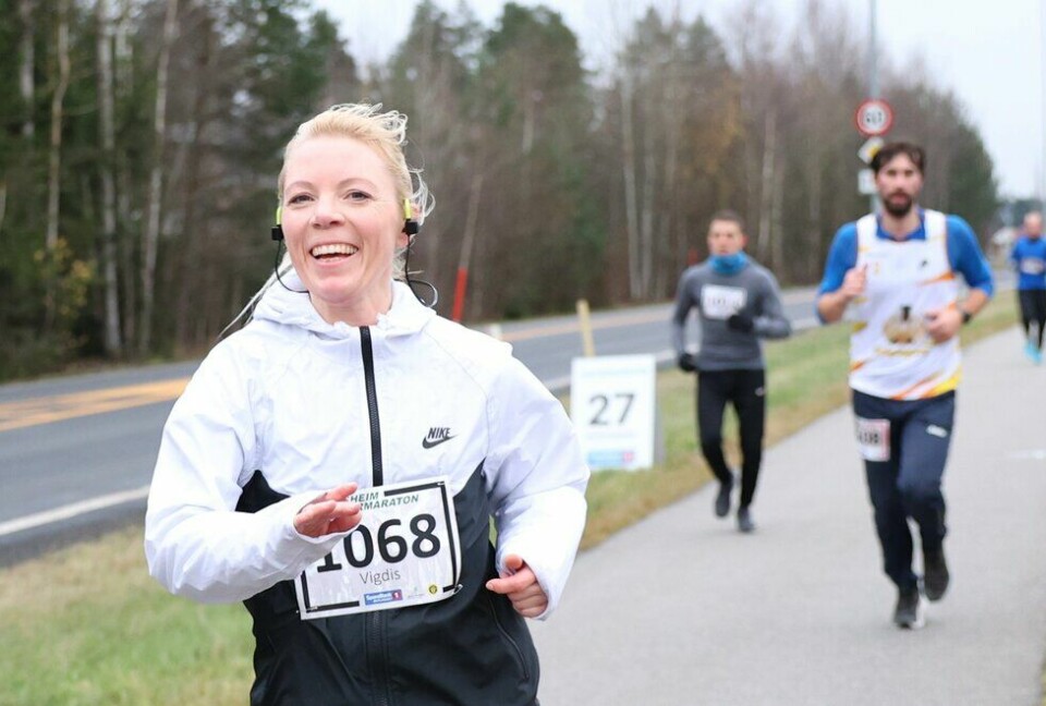 Vigdis Gabrielsen Sandø i Jessheim Vintermaraton 2021 Vigdis Gabrielsen Sandø i Jessheim Vintermaraton 2021