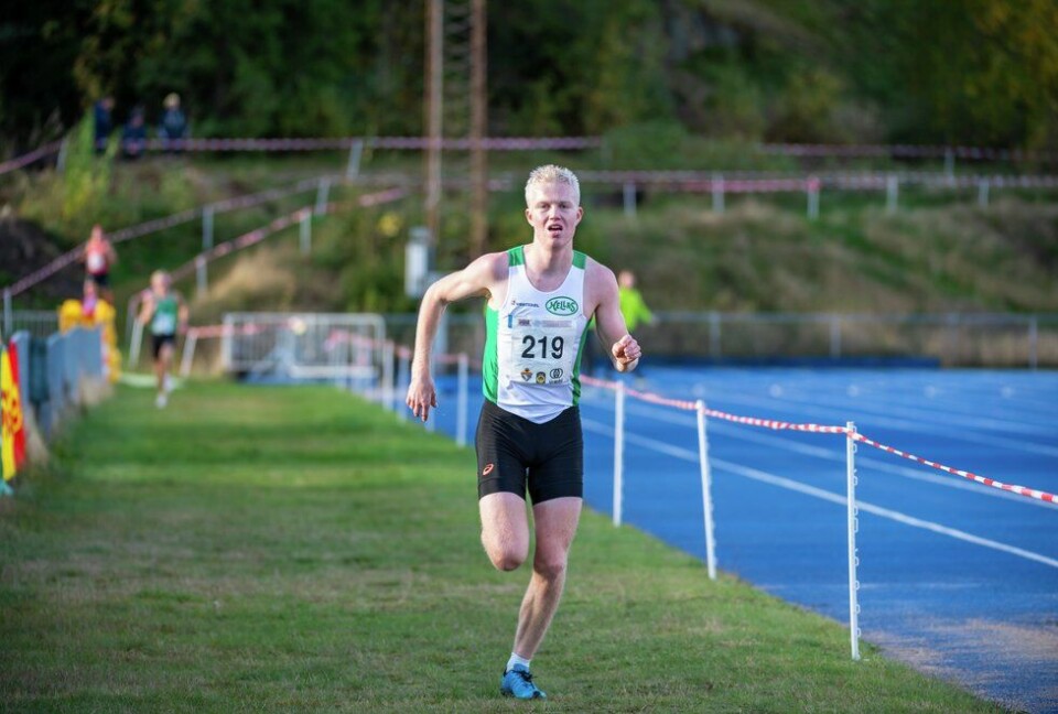 Martin Kirkeberg Mørk imponerte i svenske Trollhättan. Her fra NM i terreng. (Foto: Samuel Hafsahl) NM Terreng - M Junior - Martin Kirkeberg Mørk (219)