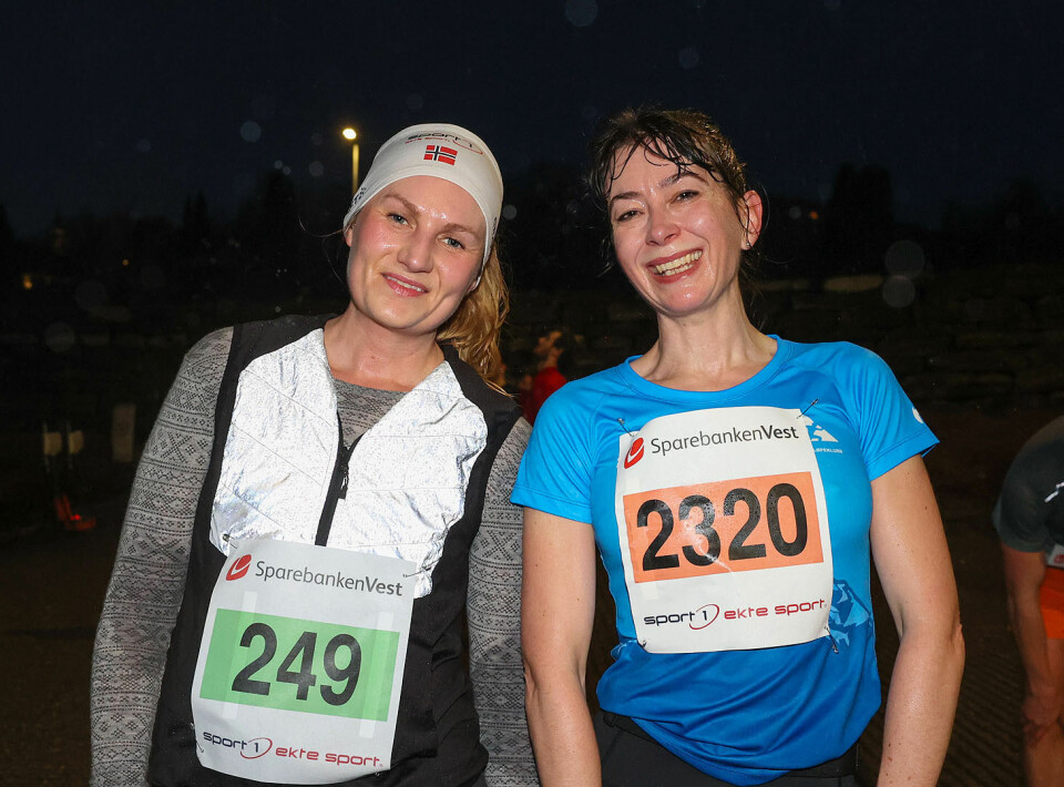 Eva Nordnes og Kari Margrethe Erstad ble de to raskeste kvinner på 10 km.