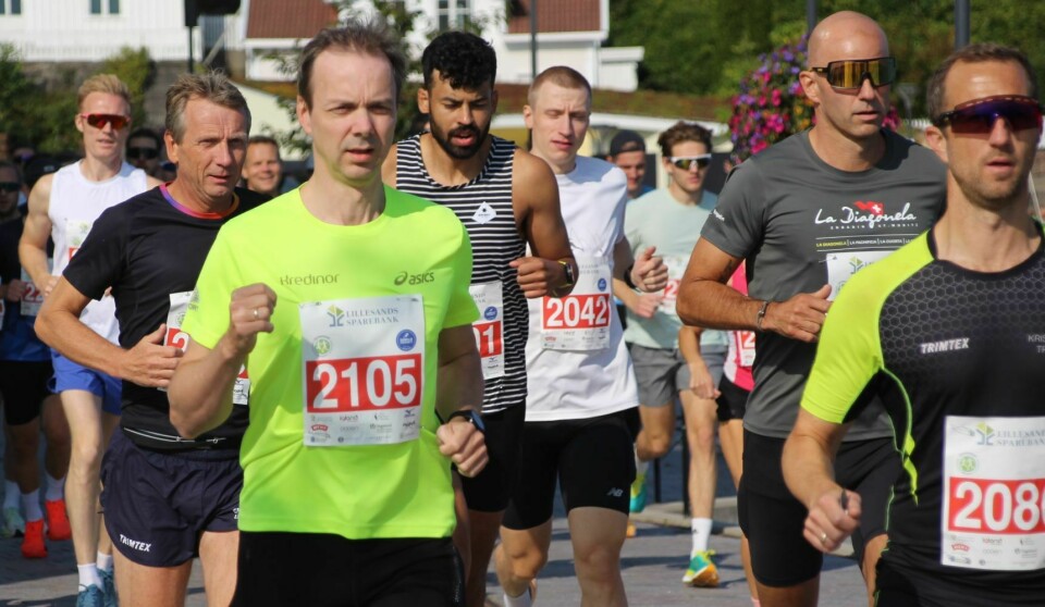 Rekordmange løp Grimstad maraton