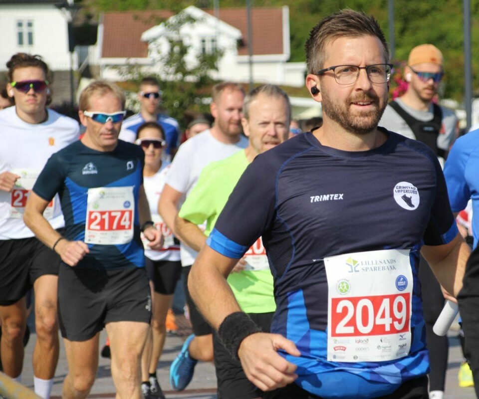 Rekordmange løp Grimstad maraton