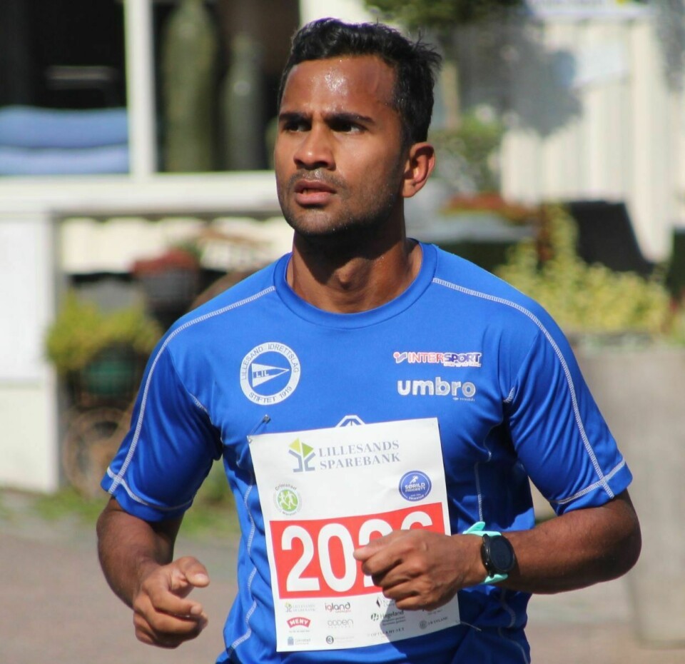 Philip Puru Øiseth, Lillesand IL kom i mål som nummer syv af alle på 1:19:40