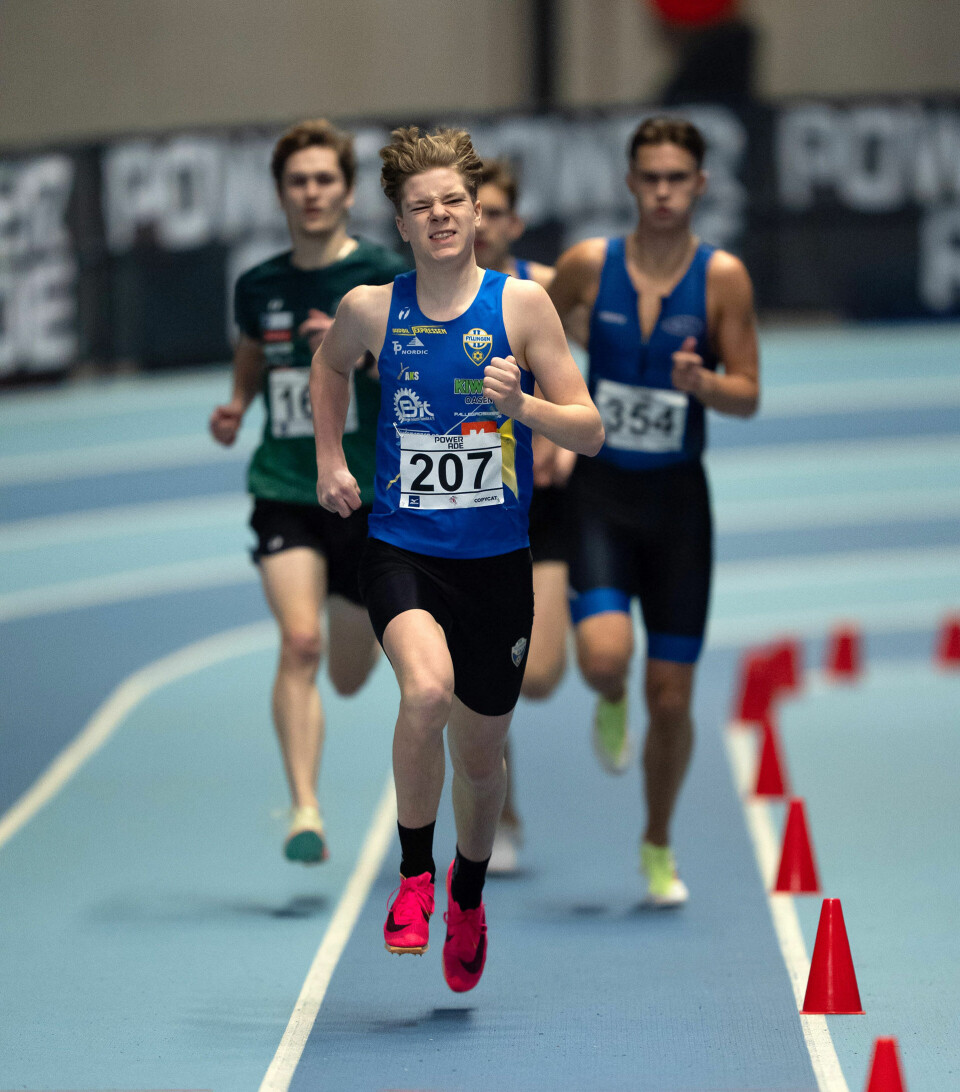 Eirik Markussen vant det antatt svakeste heatet på 2.04,25. (Foto: Samuel Hafsahl)