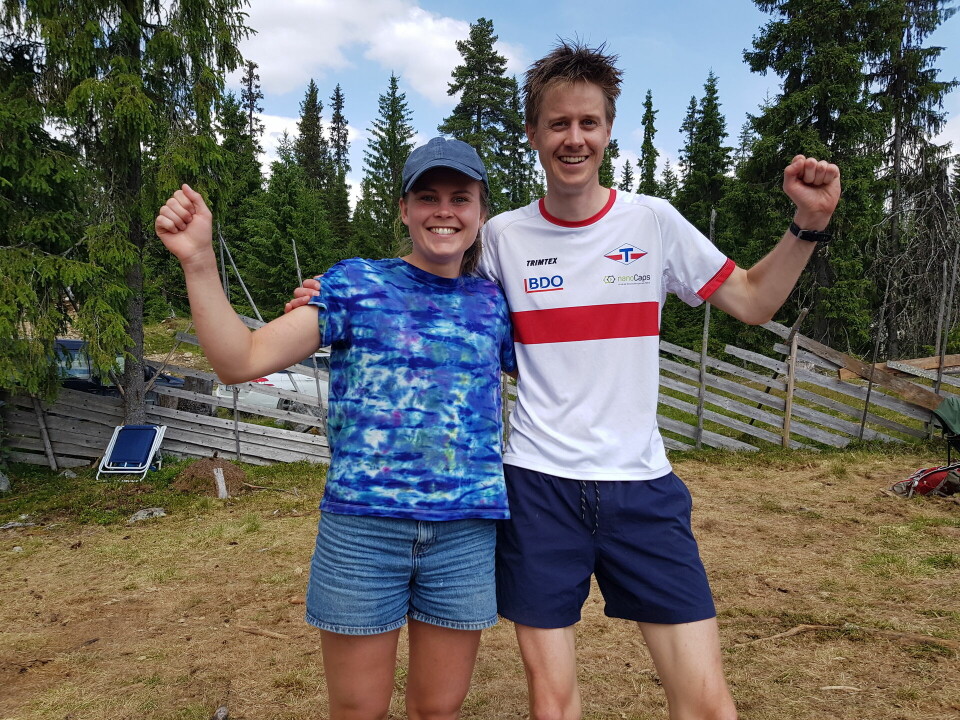Kaja Winsnes Nordhagen og Hans Petter Mathisen vant D og H A-lang søndag.