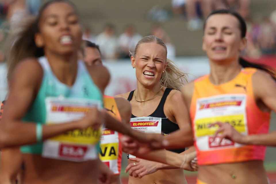 6. plass til Malin Nyfors - pers på Pernille Antonsen på 800 m