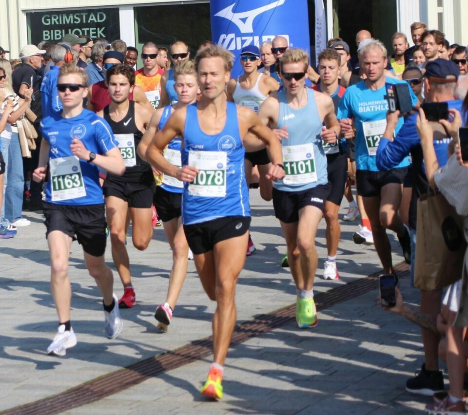 Rekordmange løp Grimstad maraton