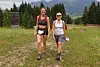 F.v: Hanne Ødemark og Hilde Pedersen i Monsterbakken i Cavalese i Val di Fiemme, Dolomittene, Italia