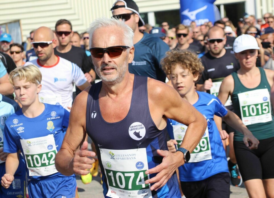 Rekordmange løp Grimstad maraton