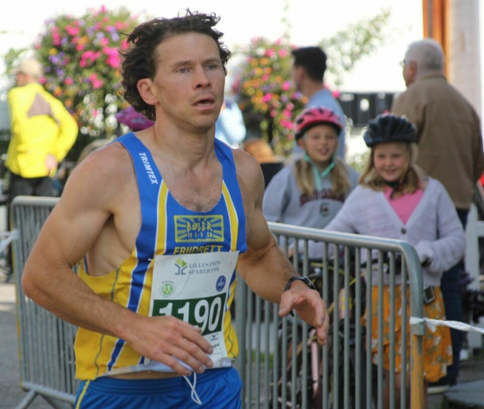 Harald Skarpeteig, Bøler IL løb på 36:59 er et kendt ansigt med familie i Grimstad.