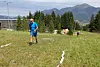 Morten Eirik Engelsjord opp Monsterbakken i Cavalese i Val di Fiemme, Dolomittene, Italia