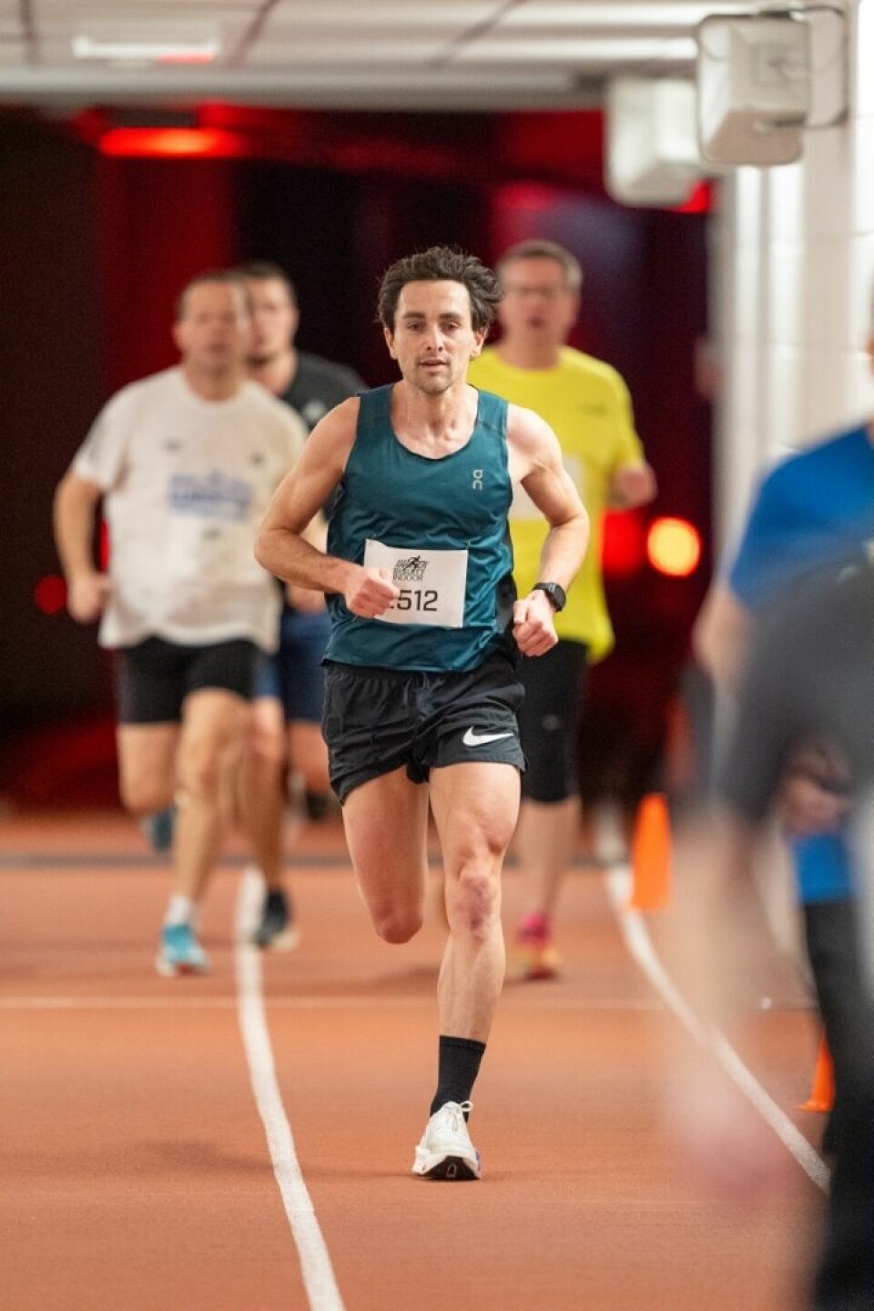 Tommy Armani var best av herrene på halvmaraton. (Foto: Samuel Hafsahl)