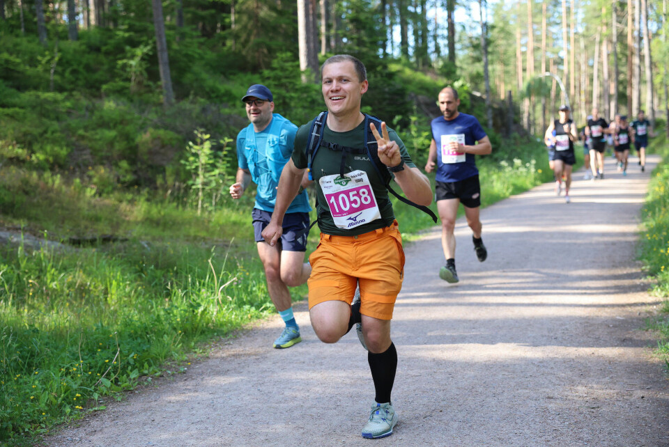 Sebastian Hoff var en av 1146 som fulførte halvmaraton. (Foto: Tom-Arild Hansen)