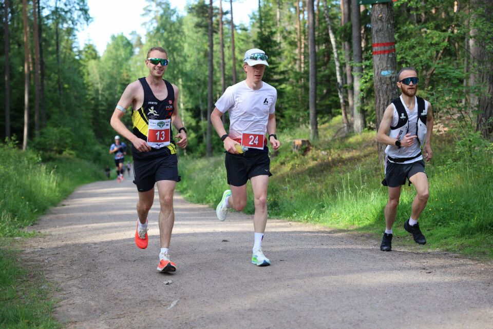 Ole-Kristian Berge (13) tok tredjeplassen mens Lars Monclair Kristensen (24) ble nummer to på ultradistansen. (Foto: Tom-Arild Hansen)