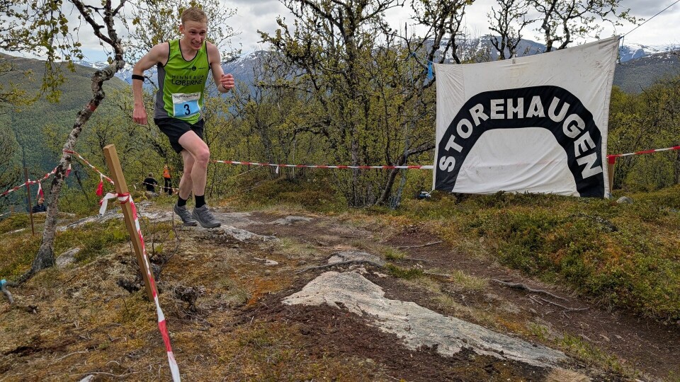Jeppe Aaskov Pallesen mot må til nest beste tid i Storehaugen Opp gjennom 15 år.(Foto: Jan Christian Jerving)