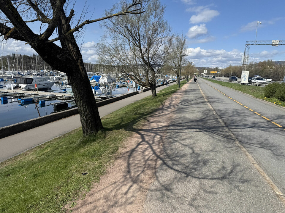 Langs Frognerkilen i retning Sandvika. (Foto: Øyvind Wang)