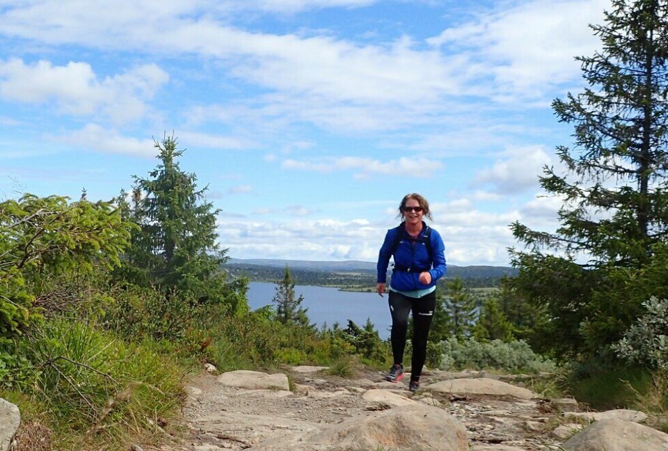 Marianne Røhme på løpetur rundt Reinsvatnet ved Ilsetra. (Foto: hun selv) Marianne Røhme på løpetur rundt Reinsvatnet ved Ilsetra