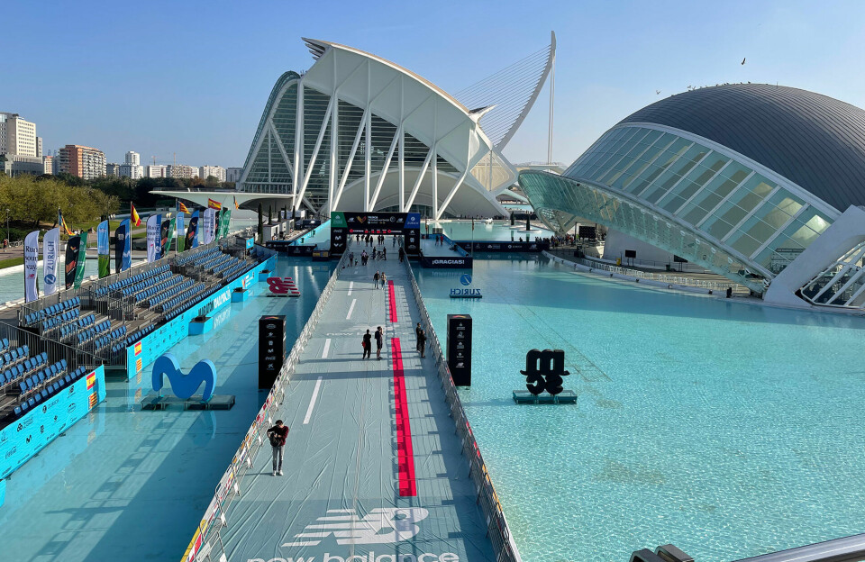 Dagen før. Lite å utsette på oppløpet i Valencia. (Foto: Arne Dag Myking)