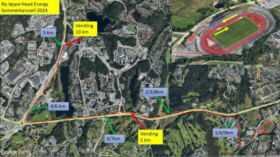 God oppslutning i første løpet, Sommerkarusellen i Bergen fortsetter mandag 17. juni Head Energy Sommerkarusell 2024 ny løype ver 1.0.jpg