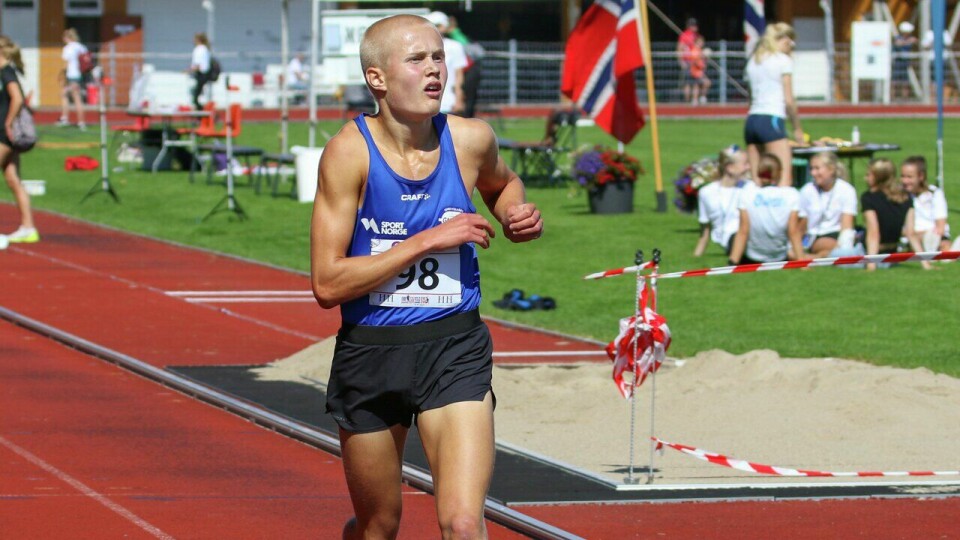 Phillip Massacand ble dagens beste norske løper på 10000 meter i U-23 EM. (Arkivfoto: Arne Dag Myking) NM Junior Friidrett 2020 Kristiansand