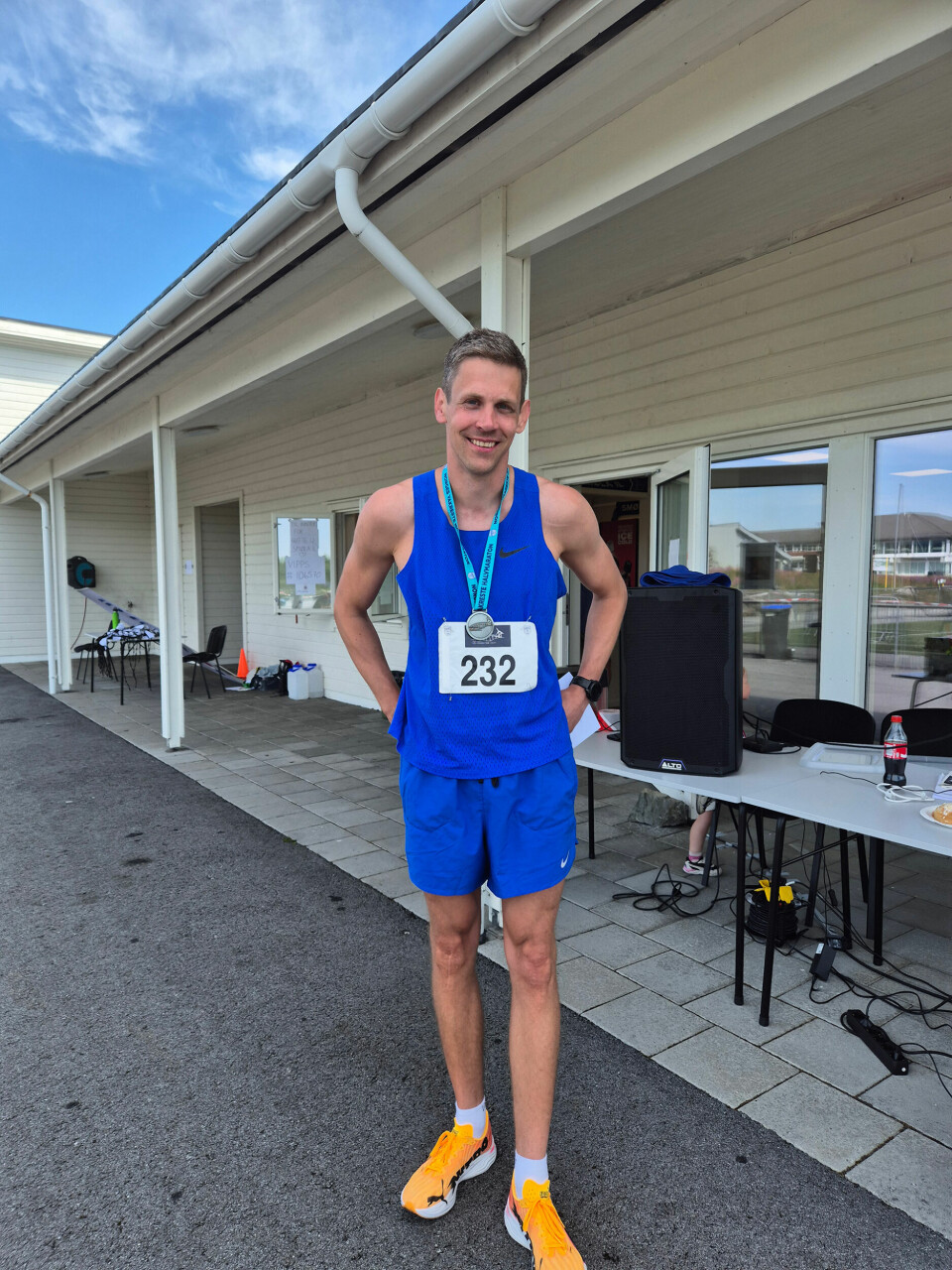 Martin Peder Kvalshaug vant herreklassen på 10 km. (Foto: arrangøren)