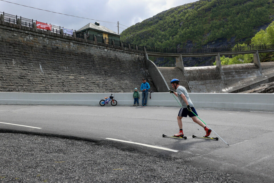 Målet for Bergsdalen Opp er demningen ved Storfossdammen.