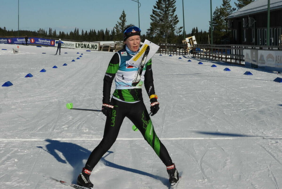 Jenny Baklid i mål nr 2 D21
