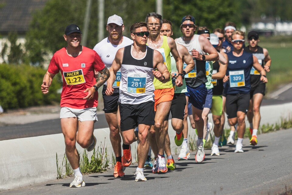 Lars Andreas Arud ledet 1:22-toget gjennom den raske løypa (Foto: Gabriel Sandstå)